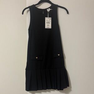 Elegant navy blue Zara Sleeveless uniform Kids Dress
